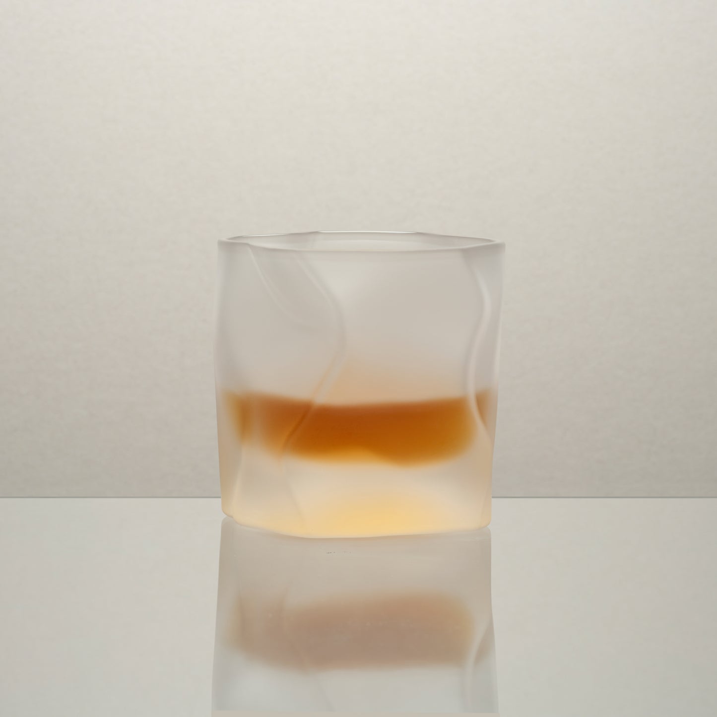 M&B Frosted Whisky Wave Glass Set