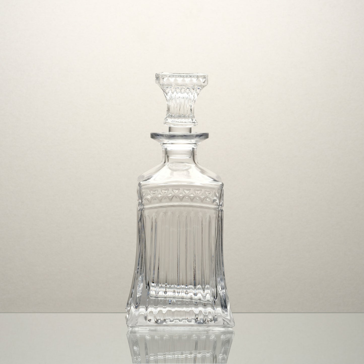 M&B Temple Crystal Whisky Decanter + 4 Whisky Glasses