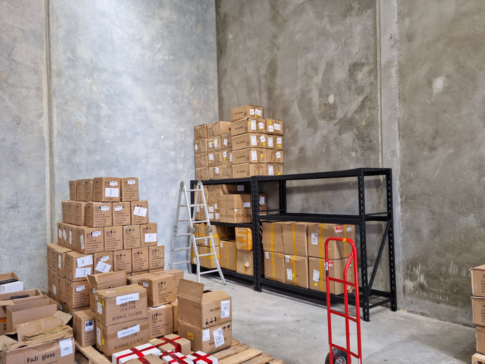 The empty Hallam warehouse on day one, February 2022